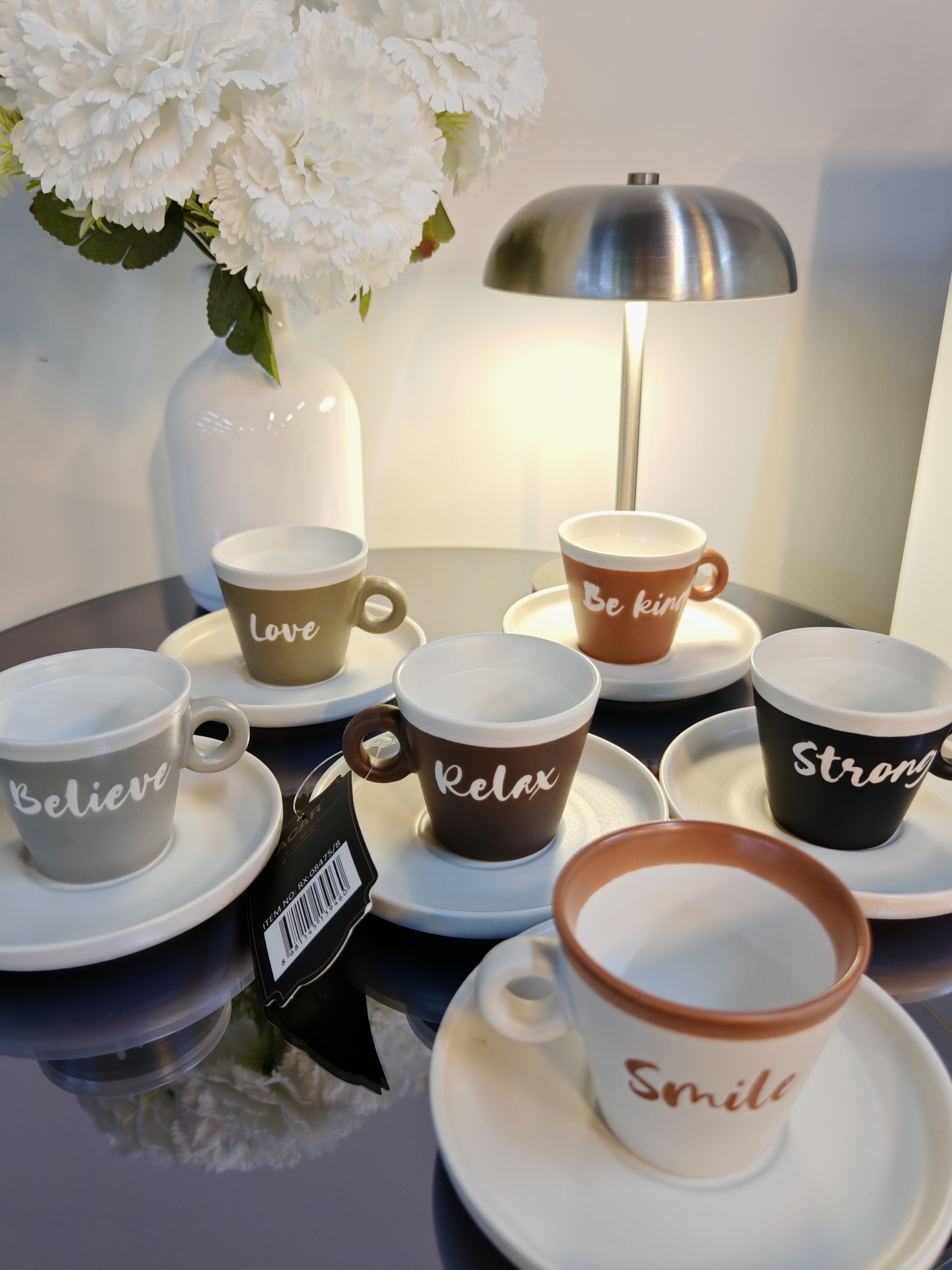 Modern 6 Kişilik Kahve Fincan Takımı