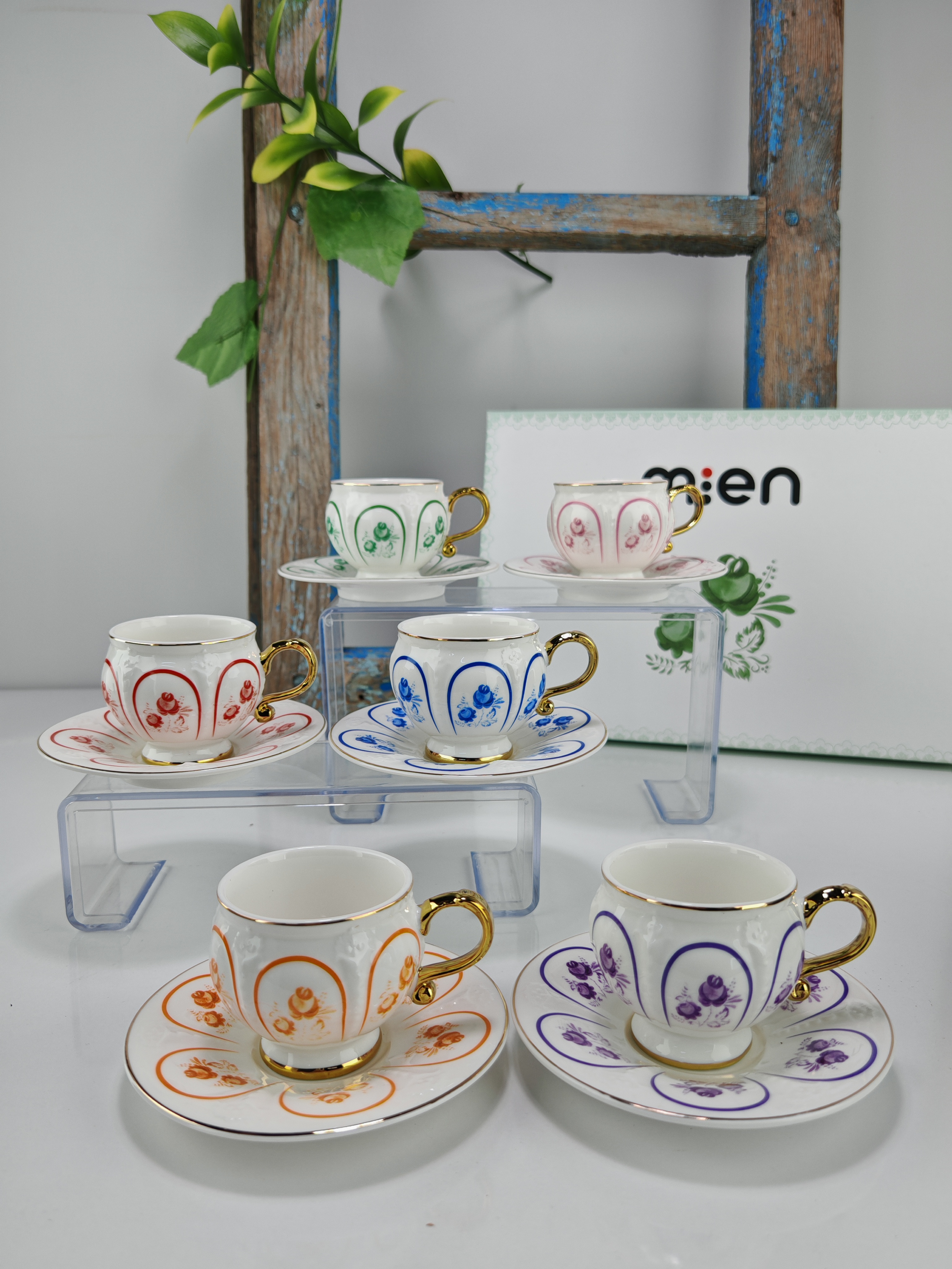 Mien Modern 6 kişilik Türk Kahvesi Fincan Takımı