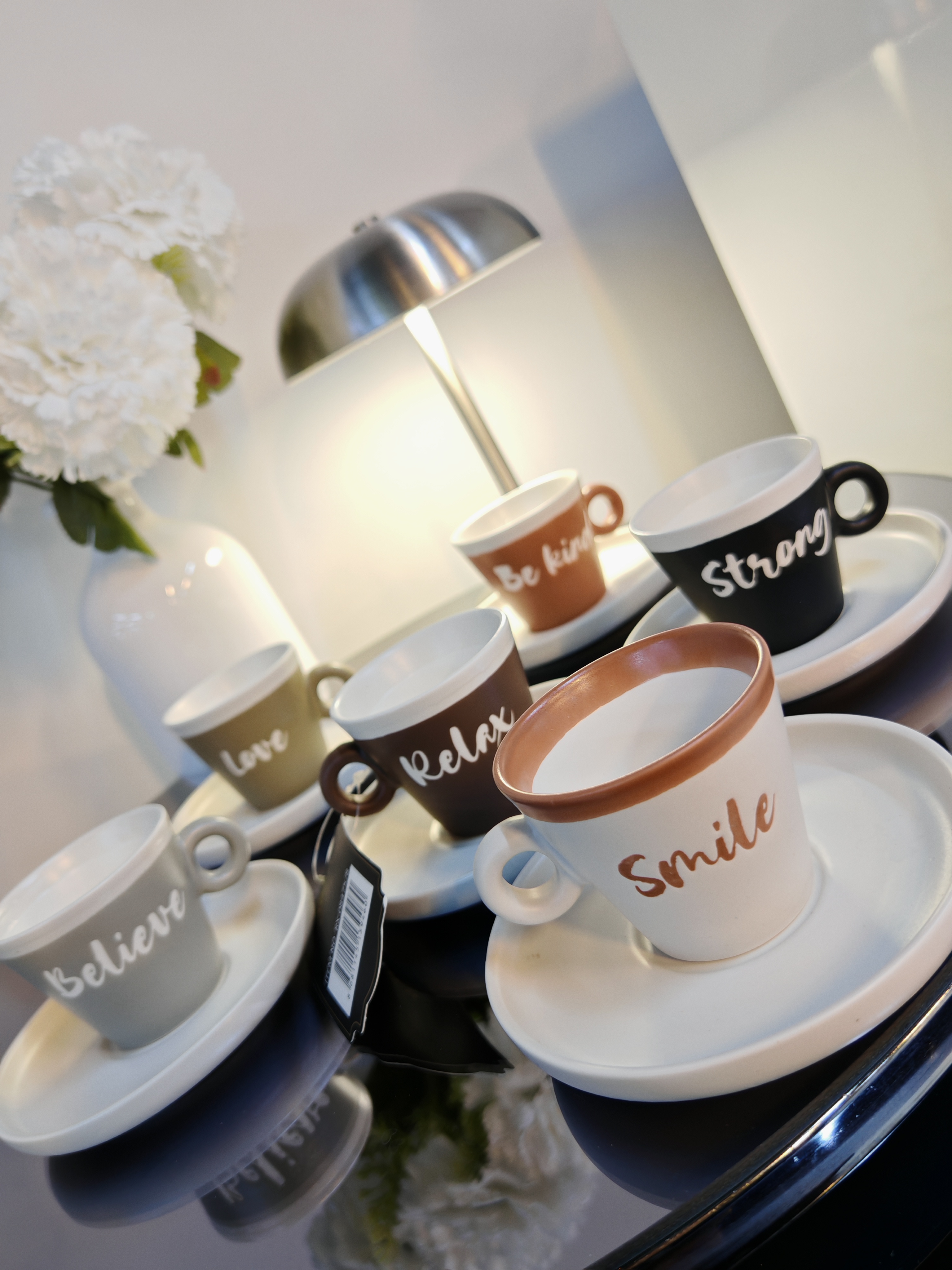 Modern 6 Kişilik Kahve Fincan Takımı