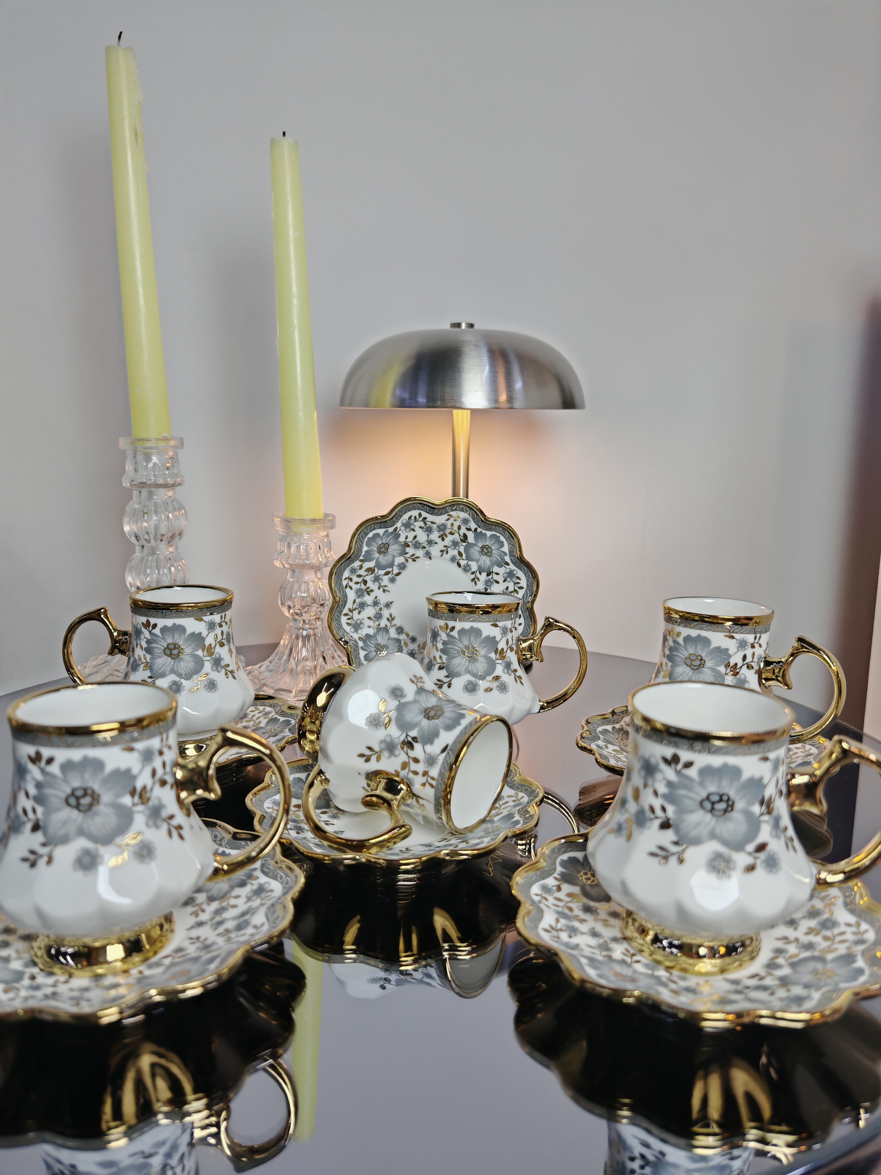 Modern 6 Kişilik Türk Kahvesi Fincan Takımı