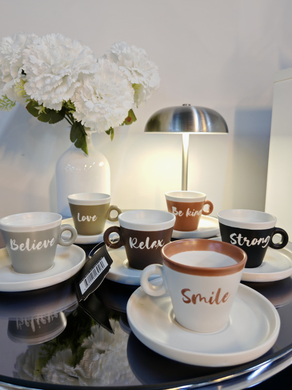 Modern 6 Kişilik Kahve Fincan Takımı