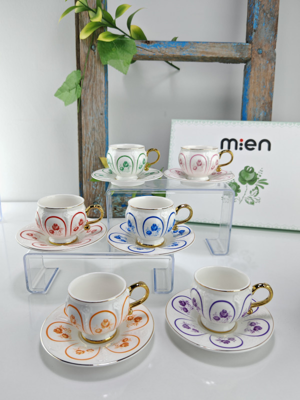 Mien Modern 6 kişilik Türk Kahvesi Fincan Takımı