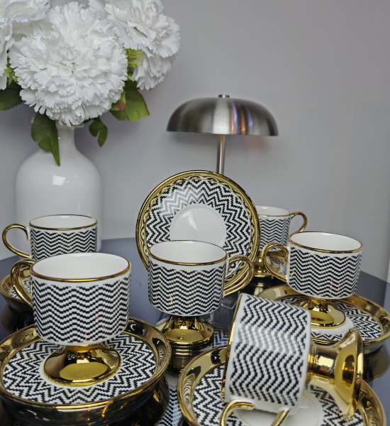 6 Kişilik Türk Kahvesi Fincan Takımı 100ml