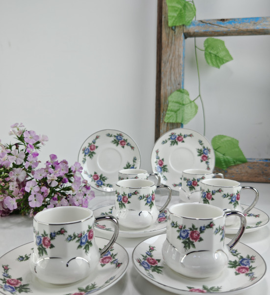 6 Kişilik Türk Kahvesi Fincan Takımı